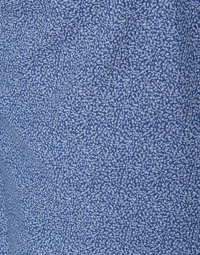 Blue Printed Full Sleeves Shirt