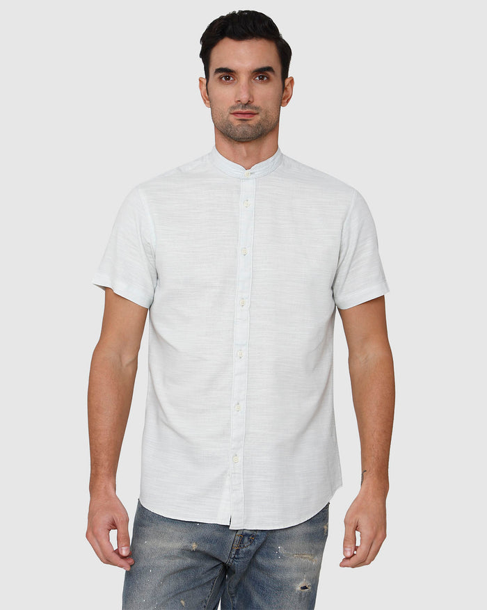 Blue Short Sleeves Shirt