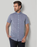 Blue Short Sleeves Shirt