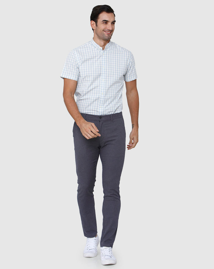 Blue Short Sleeves Shirt