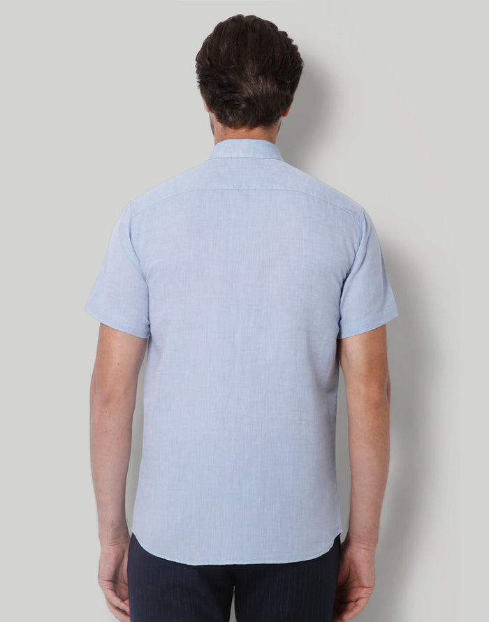 Blue Short Sleeves Shirt