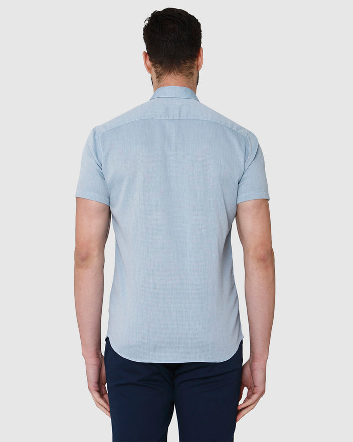 Blue Short Sleeves Shirt