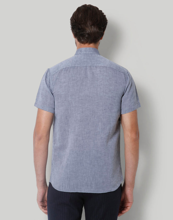 Blue Short Sleeves Shirt