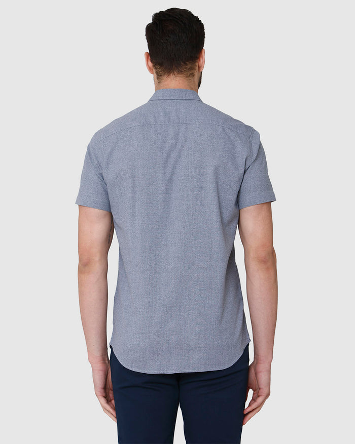 Blue Short Sleeves Shirt