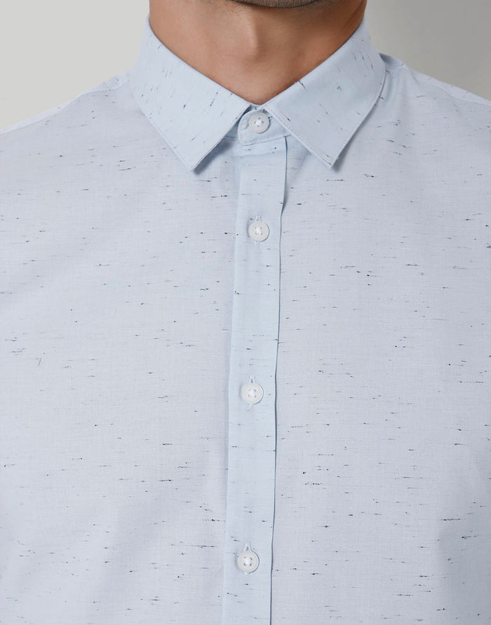 Blue Short Sleeves Shirt