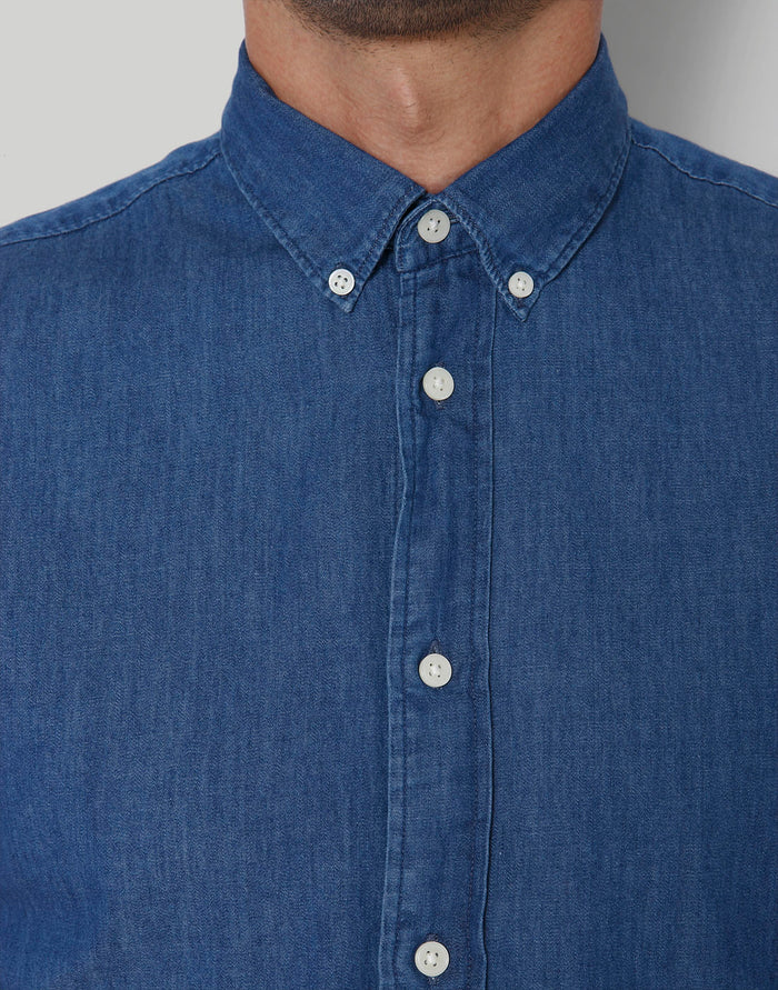 Blue Short Sleeves Shirt