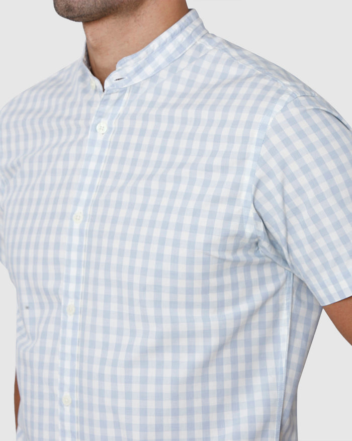 Blue Short Sleeves Shirt