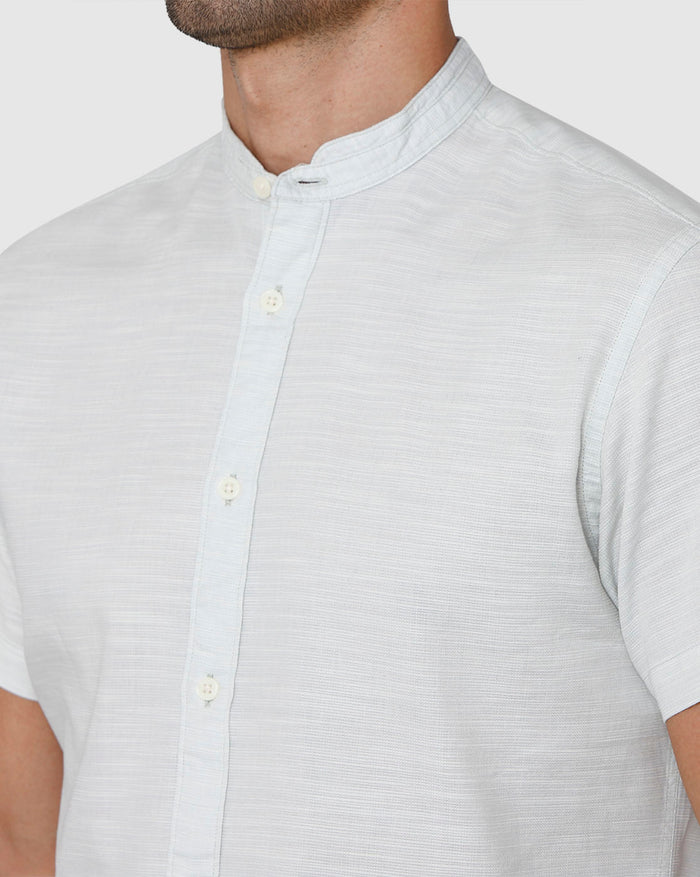 Blue Short Sleeves Shirt