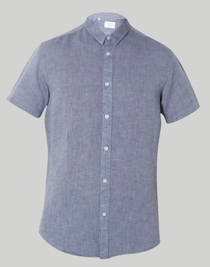 Blue Short Sleeves Shirt