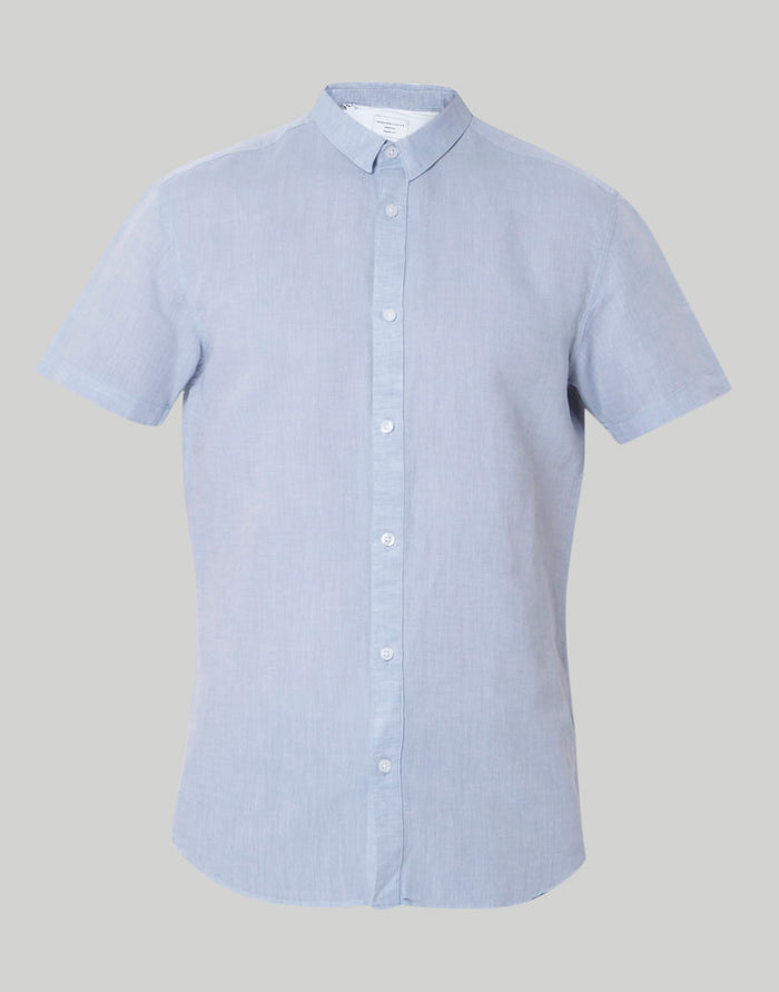 Blue Short Sleeves Shirt