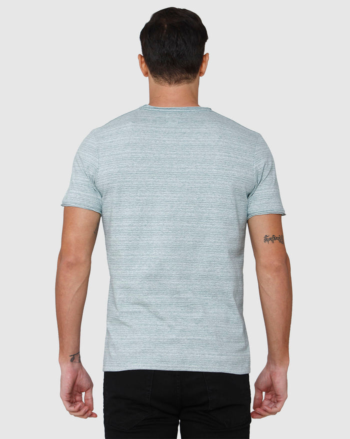 Blue Striped Crew Neck T-Shirt