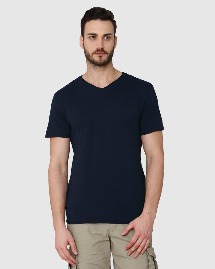 Blue V-Neck T-Shirt