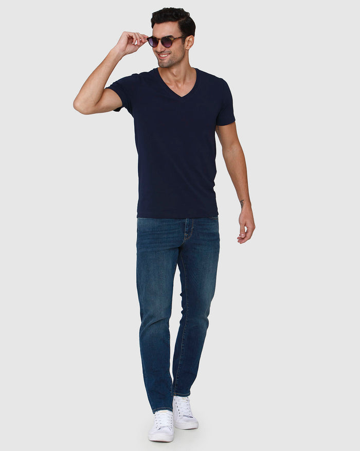 Blue V-Neck T-Shirt
