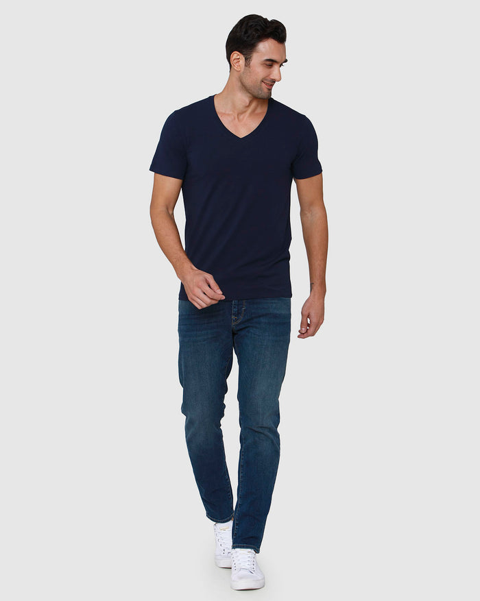 Blue V-Neck T-Shirt