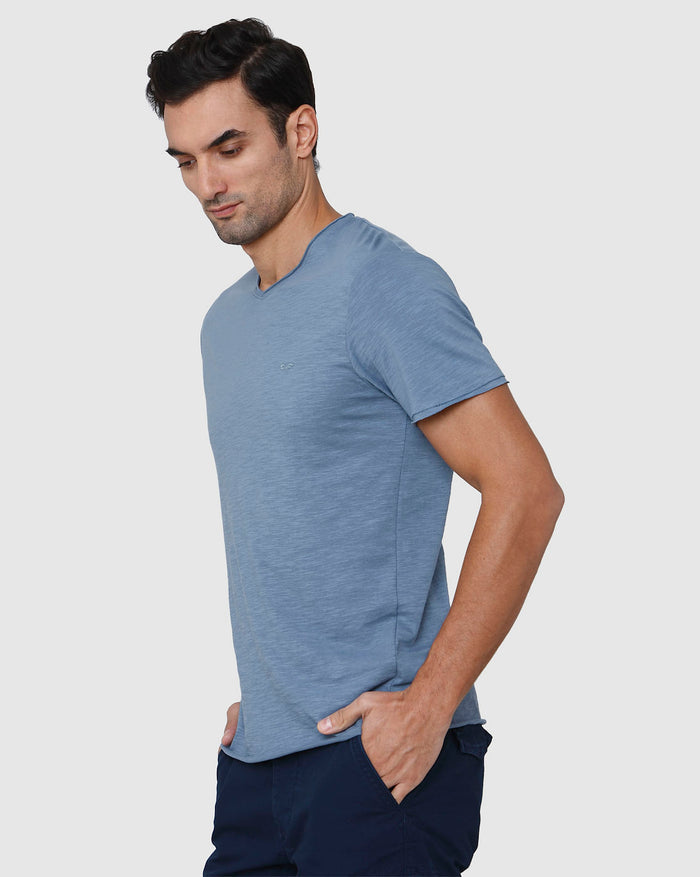 Blue V-Neck T-Shirt