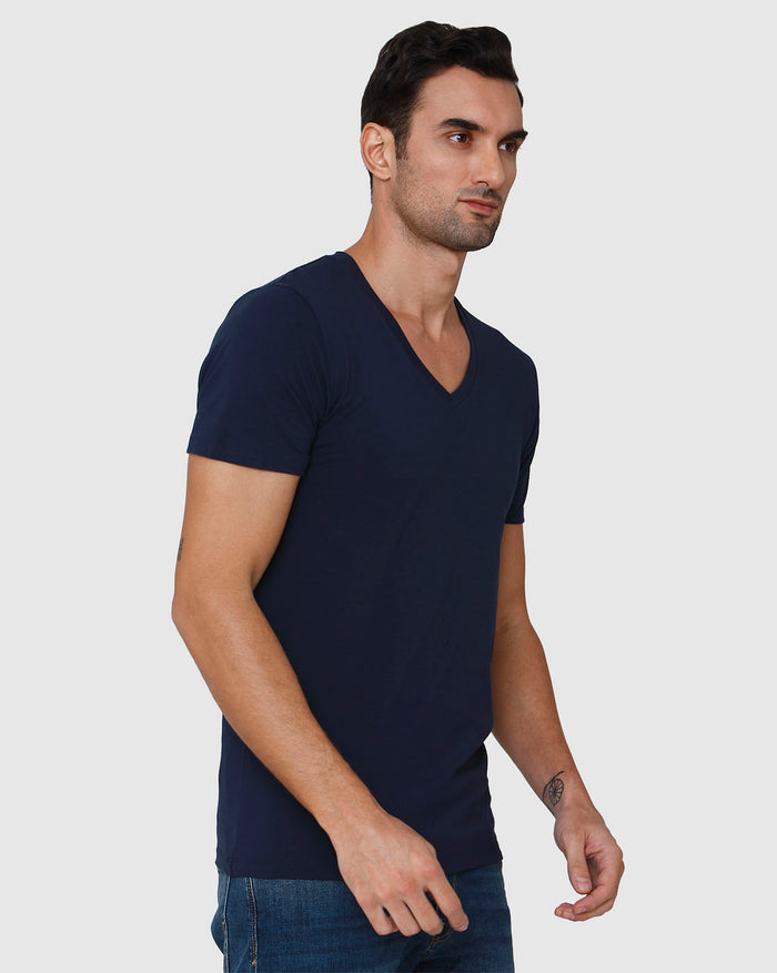 Blue V-Neck T-Shirt