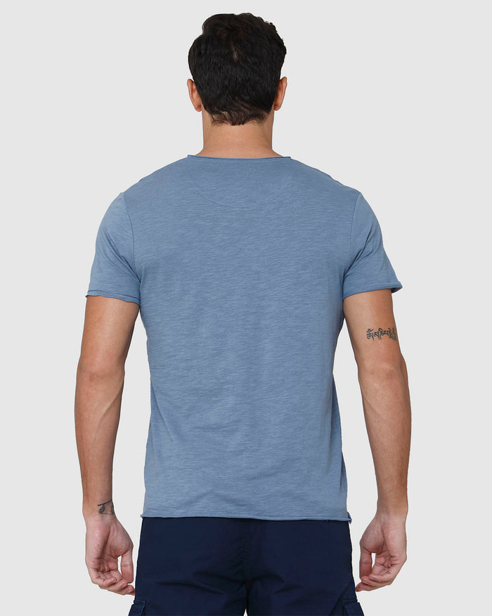 Blue V-Neck T-Shirt