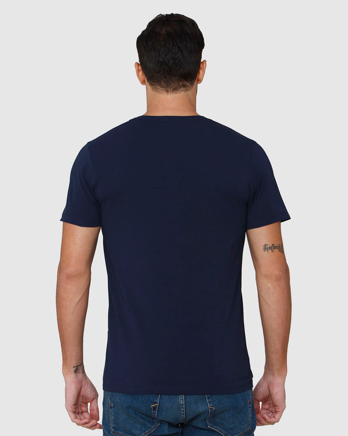 Blue V-Neck T-Shirt