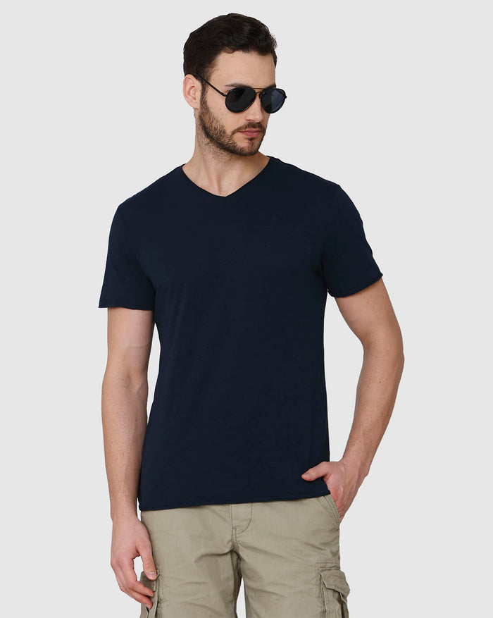 Blue V-Neck T-Shirt