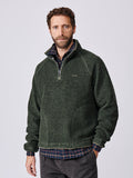 Aubin Khaki Bodmin Zip Neck Fleece | Fleece