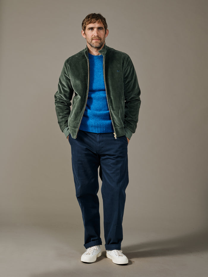 Aubin Khaki Bolsover Corduroy Harrington | Harrington