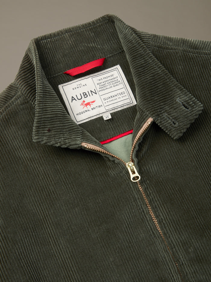 Aubin Khaki Bolsover Corduroy Harrington | Harrington