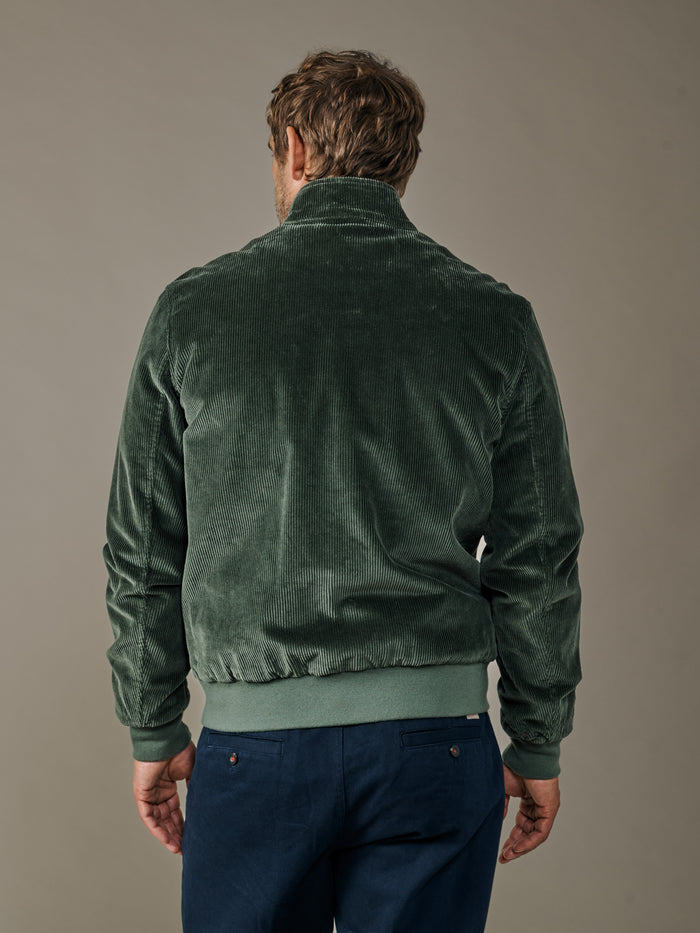 Aubin Khaki Bolsover Corduroy Harrington | Harrington