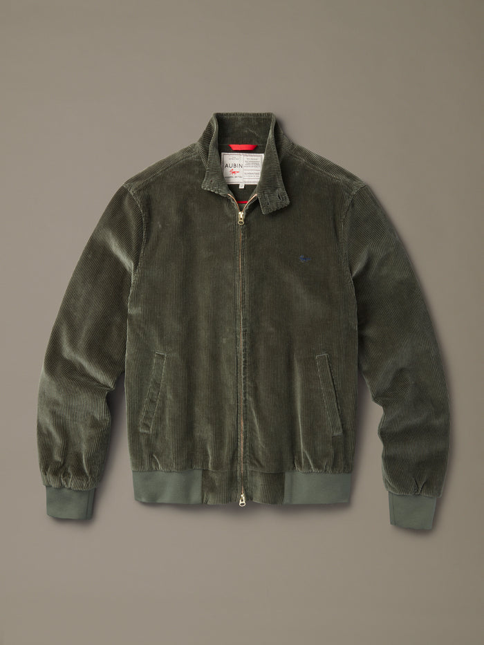 Aubin Khaki Bolsover Corduroy Harrington | Harrington