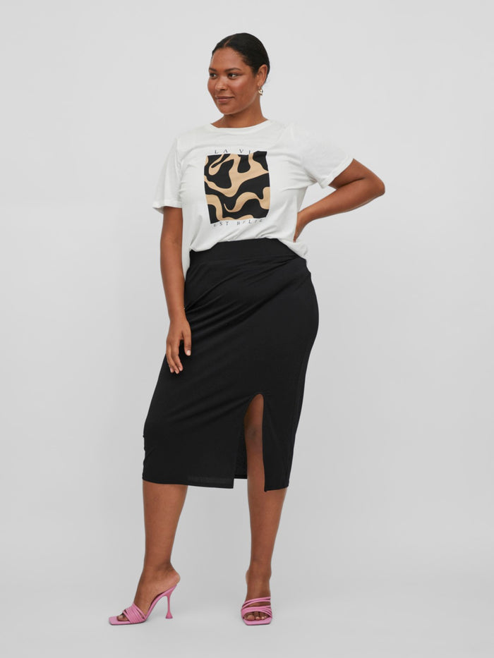 Borneo High Waisted Skirt (Black)