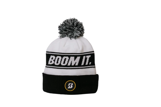 BRIDGESTONE MENS BOOM IT KNIT POM GOLF BEANIE
