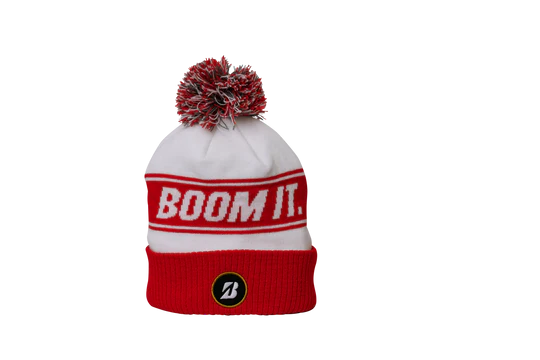 BRIDGESTONE MENS BOOM IT KNIT POM GOLF BEANIE