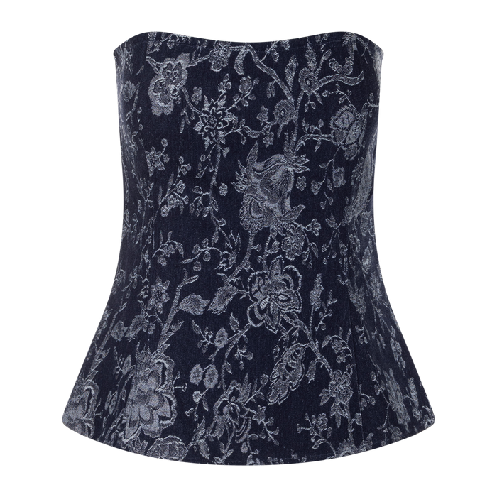 Urban Pioneers Female Brielle Corset TOP DENIM