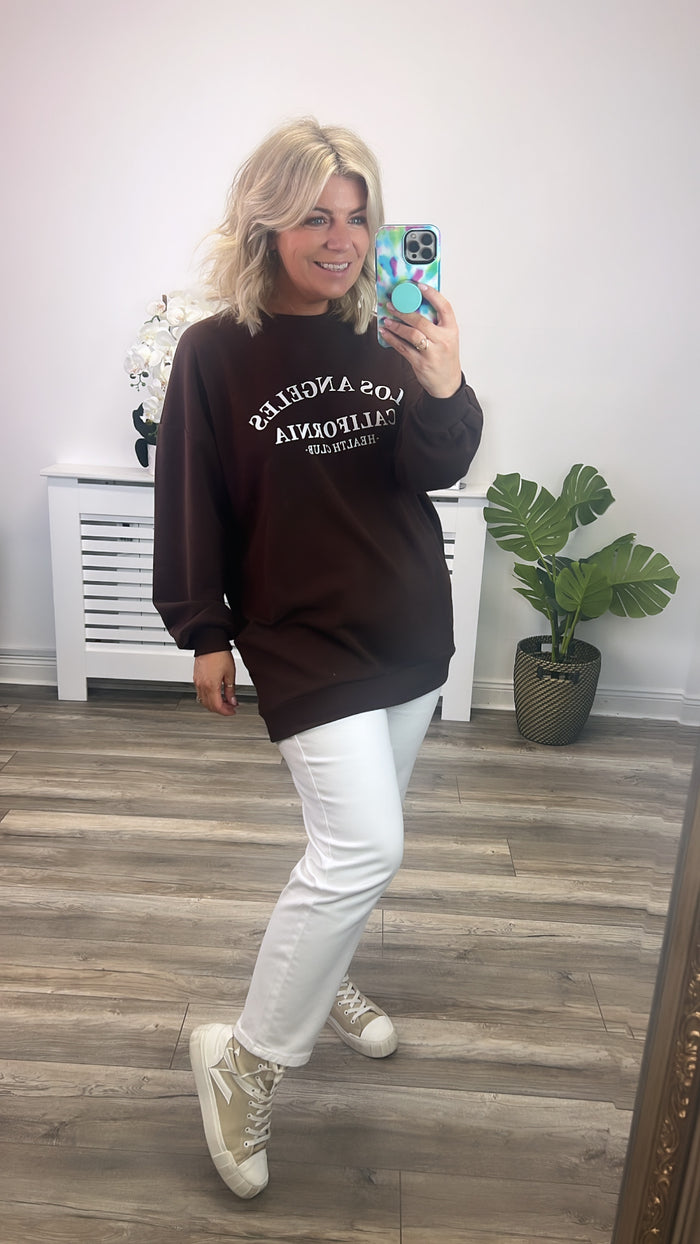 Brigid Sweat Top (Brown)
