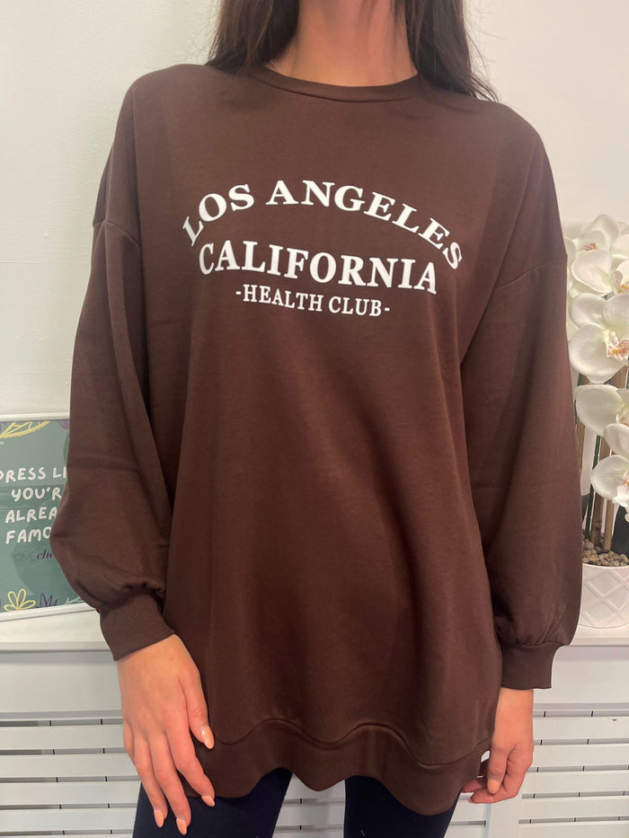 Brigid Sweat Top (Brown)