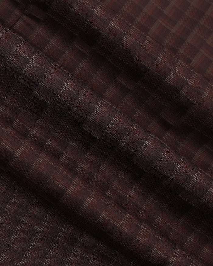 Brown Check Shirt - Echod