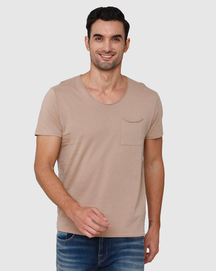 Brown Crew Neck T-Shirt