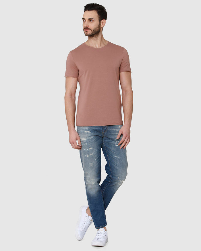 Brown Crew Neck T-Shirt