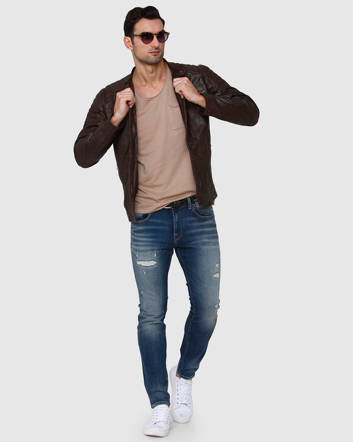 Brown Crew Neck T-Shirt