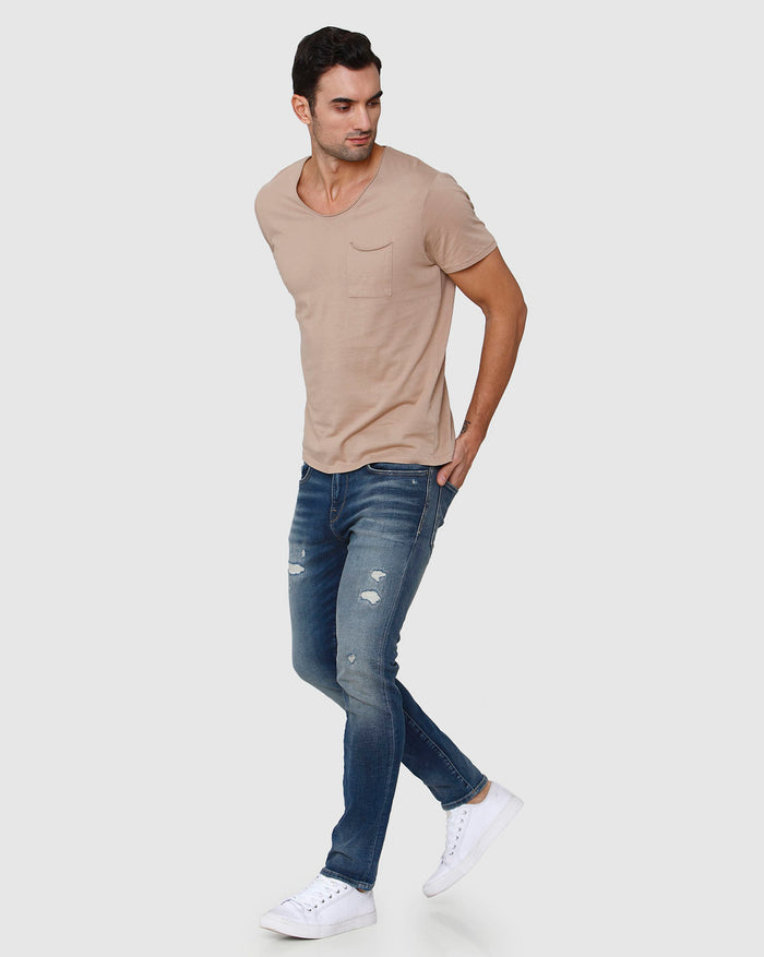 Brown Crew Neck T-Shirt
