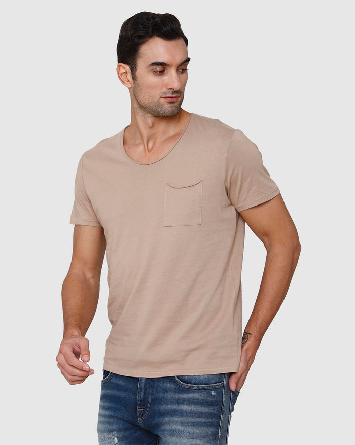 Brown Crew Neck T-Shirt