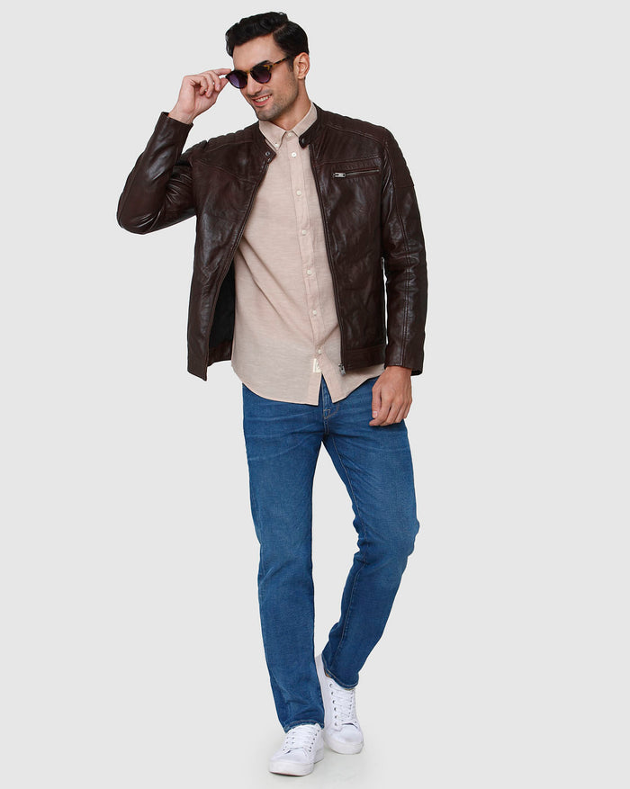 Brown Full Sleeves Shirt
