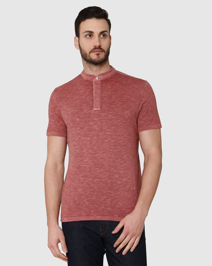 Brown Henley T-Shirt