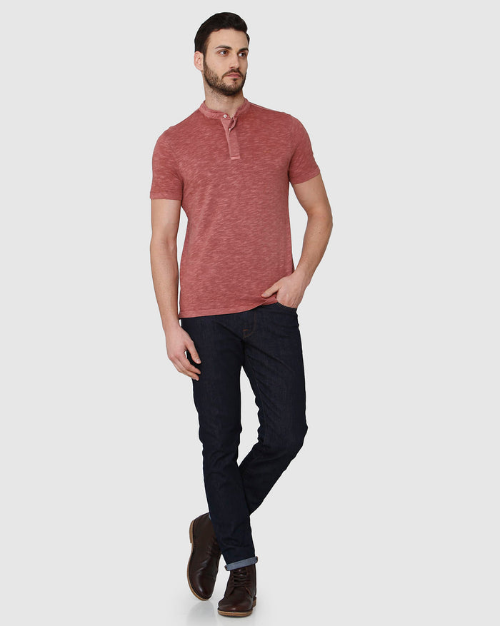 Brown Henley T-Shirt