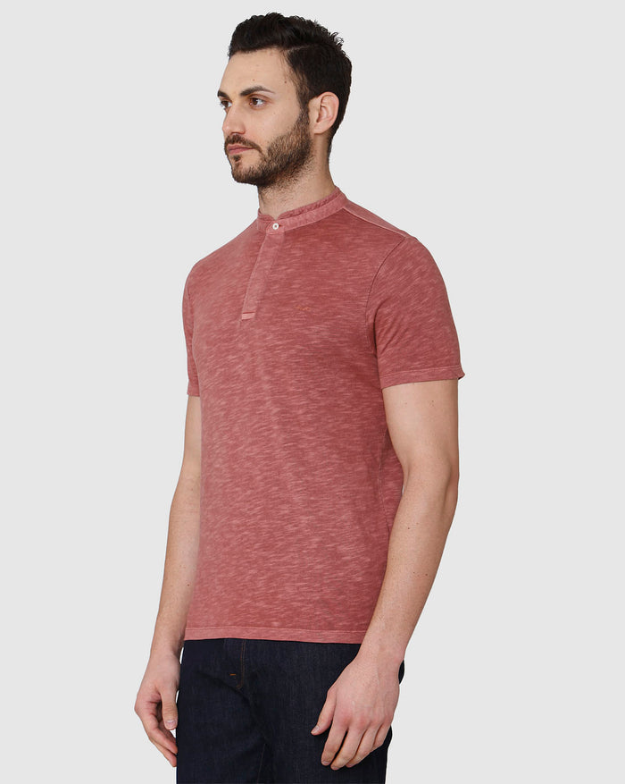 Brown Henley T-Shirt