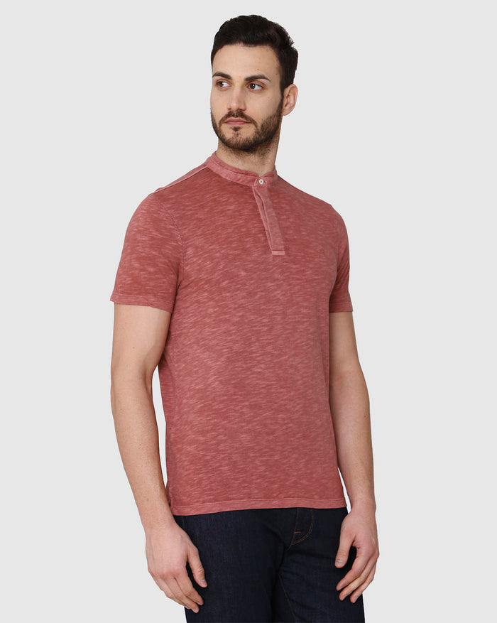 Brown Henley T-Shirt