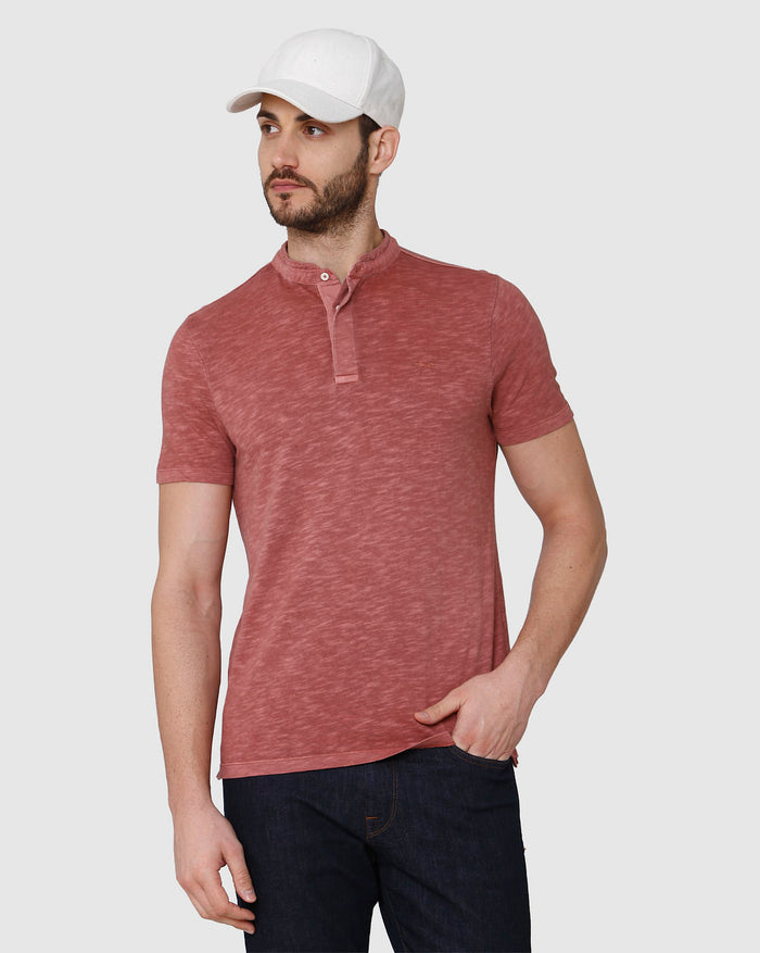 Brown Henley T-Shirt