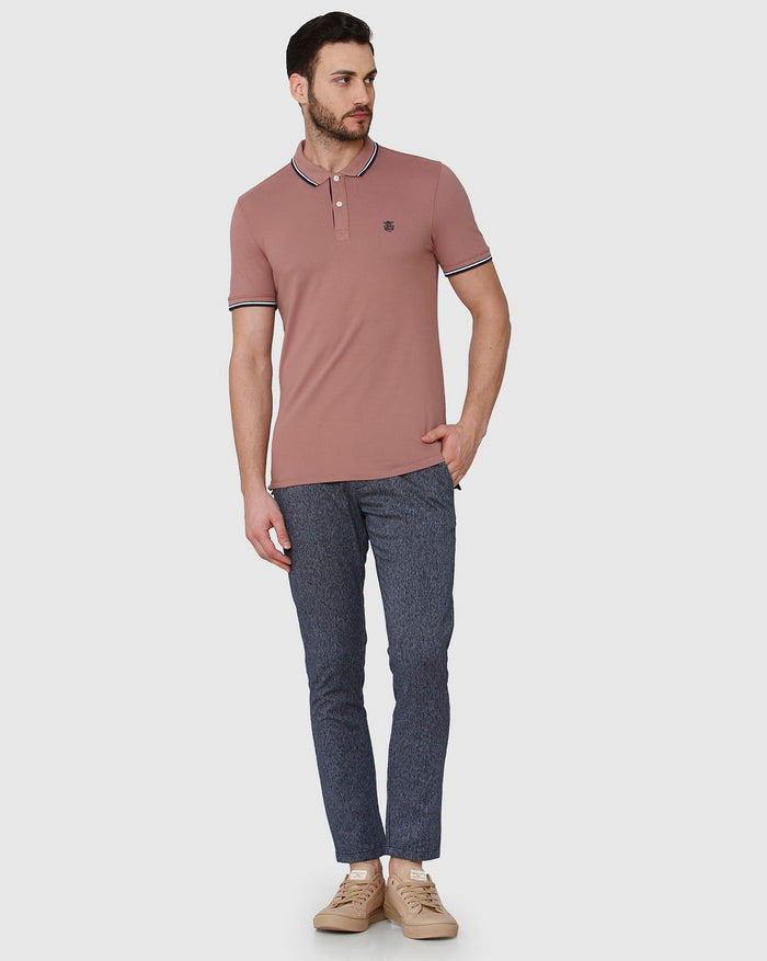 Brown Polo Neck T-Shirt