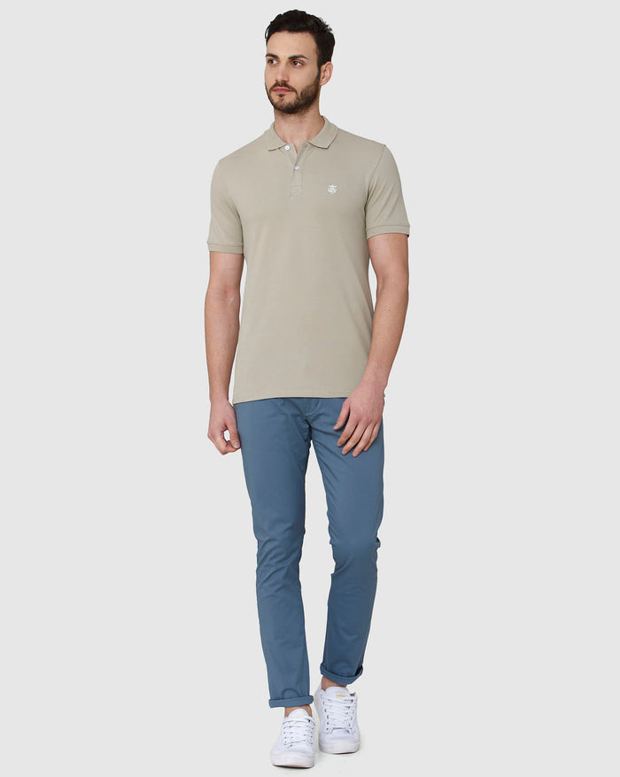 Brown Polo Neck T-Shirt