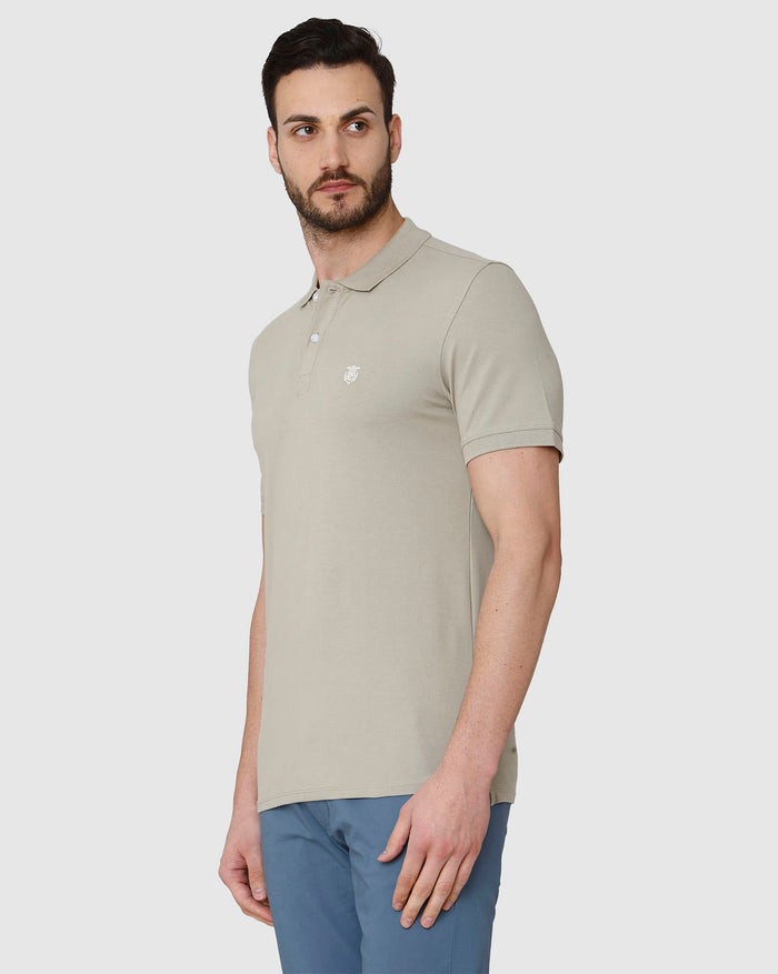 Brown Polo Neck T-Shirt