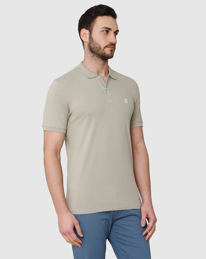 Brown Polo Neck T-Shirt